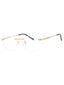C03 - Shiny Gold/Silver / Clear Lens