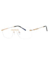 C03 - Shiny Gold/Silver / Clear Lens