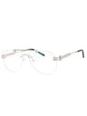 C02 - Shiny Silver / Clear demo lens