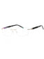 C02 - Shiny Silver Black / Clear Lens