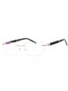 C02 - Shiny Silver Black / Clear Lens