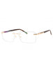 C01 - Shiny Gold/Brown Horn / Clear Lens