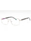 C02 - Shiny Silver/Grey Horn / Clear Lens