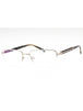 C02 - Shiny Silver/Khaki Horn / Clear Lens