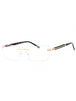 C03 - Shiny Gold/Black / Clear Lens