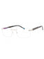 C02 - Shiny Silver/Grey Horn / Clear Lens