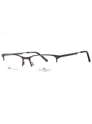 Chesterfield CH 108XL eyeglasses featuring a classic rectangular frame in polished black acetate.