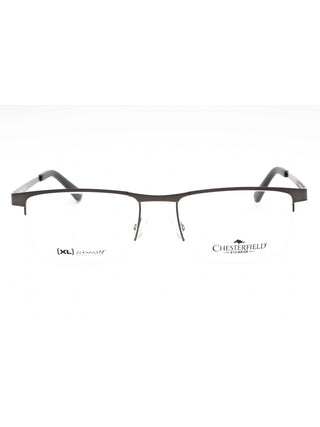 Chesterfield CH 113XL eyeglasses featuring a classic rectangular frame in polished black acetate.