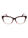 0AQ8 - SHINY RED GRAD.LIGHT PINK/clear demo lens