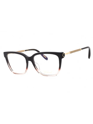 Chopard VCH333W eyeglasses with fading purple frames, a stylish cat-eye design, and gold-tone accents.