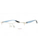 9001 - Shiny Silver/Clear demo lens
