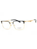 9396 - Satin Light Gold/Black/Clear demo lens