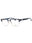 5754 - Blue Tortoise/Silver/clear demo lens