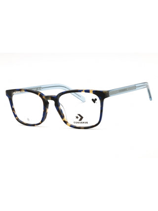 Converse CV5080 eyeglasses in cobalt Tokyo tortoise with clear demo lenses, size 52.