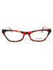 002 - RED/TORTOISESHELL / Clear Lens