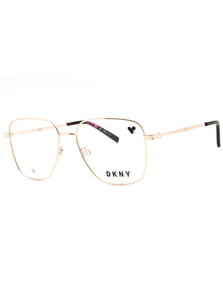 DKNY DK1031 eyeglasses featuring a sleek, lightweight black acetate frame with a modern rectangular silhouette.