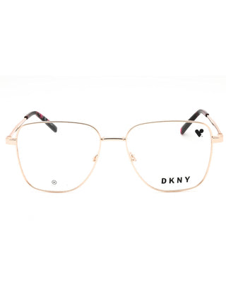 DKNY DK1031 eyeglasses featuring a sleek, lightweight black acetate frame with a modern rectangular silhouette.