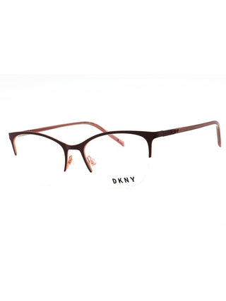 DKNY DK3006 oval eyeglasses featuring a sleek, lightweight metal frame in a polished finish.