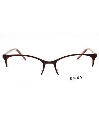 DKNY DK3006 oval eyeglasses featuring a sleek, lightweight metal frame in a polished finish.