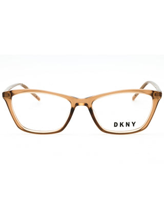 DKNY DK5036 eyeglasses featuring a sleek, lightweight black acetate frame with a modern rectangular shape.