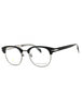 0BSC 00 - Black Silver/Clear demo lens