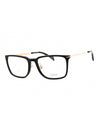02M2 00 - BLK GOLD B/Clear demo lens