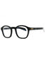 02M2 00 - BLK GOLD B/clear demo lens