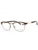 201 - BROWN/Clear demo lens
