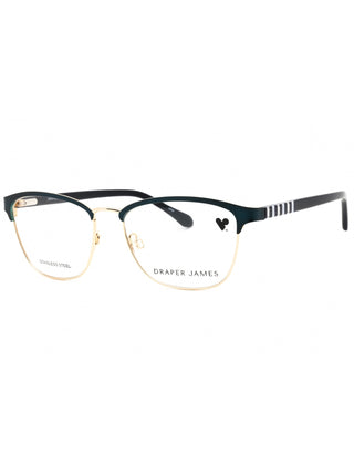 Draper James DJ5003 eyeglasses featuring a classic tortoiseshell acetate frame with a rounded cat-eye silhouette.