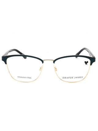 Draper James DJ5003 eyeglasses featuring a classic tortoiseshell acetate frame with a rounded cat-eye silhouette.