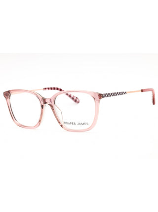 Draper James DJ5030 eyeglasses featuring a classic tortoiseshell acetate frame with a rounded cat-eye silhouette.
