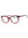 530 - MERLOT FLORAL/clear demo lens