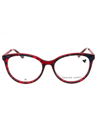 Draper James DJ5046 eyeglasses featuring a stylish tortoiseshell acetate frame with a classic rounded silhouette.