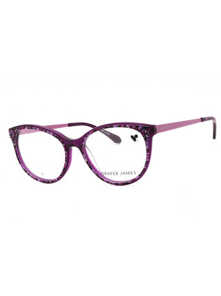 Draper James DJ5046 eyeglasses featuring a classic tortoiseshell acetate frame with a rounded cat-eye silhouette.