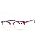 415 - NAVY FLORAL/clear demo lens