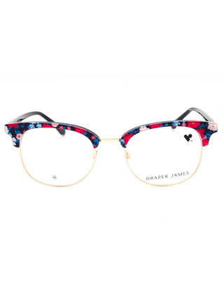 Draper James DJ5055 eyeglasses featuring a stylish tortoiseshell acetate frame with gold-tone metal temples.