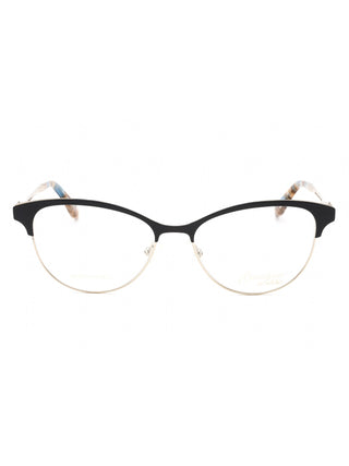 Emozioni EM 4411 women's full-rim eyeglasses with a sleek black frame and silver accents.