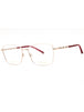 0E59 - SHINY RED GOLD/Clear demo lens