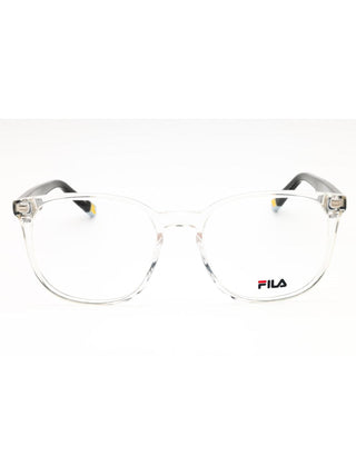 FILA VFI454 eyeglasses featuring a sleek, lightweight rectangular frame in a classic matte black finish.