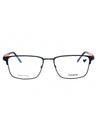 419 - SATIN NAVY/ RED/clear demo lens