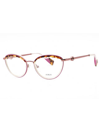 Furla VFU357 Metal Oval Women's Eyeglasses