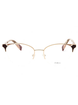 Furla VFU361 acetate/ Metal Round  Wo's Eyeglasses