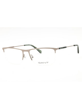 GANT GA3288 eyeglasses featuring a sleek, lightweight rectangular metal frame in a classic matte black finish.