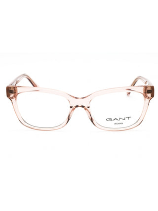 GANT GA4140 men's black square acetate eyeglasses with silver temple accents.