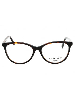 GANT GA4149 men's rectangular black acetate eyeglasses with silver temple accents.