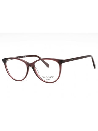 GANT GA4149 women's shiny violet full-rim eyeglasses with clear demo lenses, 52mm.