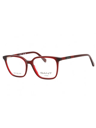 GANT GA4150 men's black square acetate eyeglasses with silver temple accents.