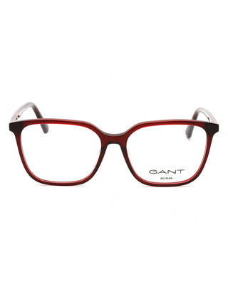 GANT GA4150 men's black square acetate eyeglasses with silver temple accents.
