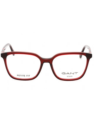 GANT GA4150 men's black square acetate eyeglasses with silver temple accents.
