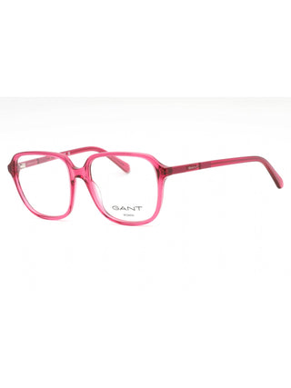 GANT GA4155 eyeglasses with shiny fuxia frames, clear demo lenses, and a 53-16-140 size.